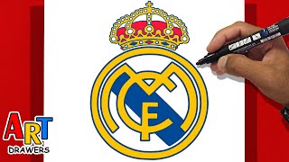 How To Draw REAL MADRID [Logo]