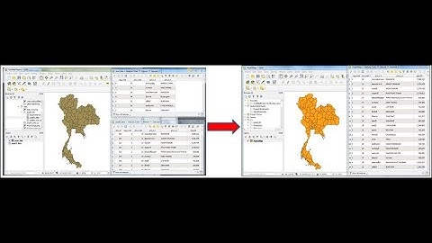 การทำแผนที่เฉดสี Ep.1 ตอน การเตรียมข้อมูลเพื่อทำแผนที่สถิติ ด้วยโปรแกรม QGIS 3.16