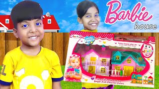 Barbie Doll House Play and  Unboxing - Barbie Dreamhouse Dollhouse - Chamber of Toy