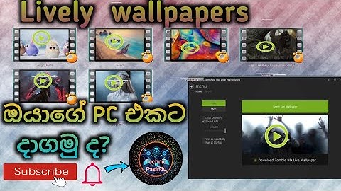 How to add a lively wallpapers for windows /7/8/10.