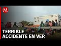 Fuerte accidente deja 44 lesionados en Veracruz; hay 8 heridos de gravedad