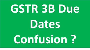 New GSTR 3B due Dates for Oct 20 to March 2021 & confusion I CA Satbir Singh