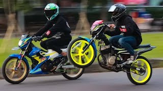 STORY WA SATRIA FU ROAD RACE INSPIRASI MODIF DJ DRAMA