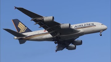 IFS Aviation5888H Productions Real Footage: Singapore Airlines Airbus A380-841 (9V-SKQ)