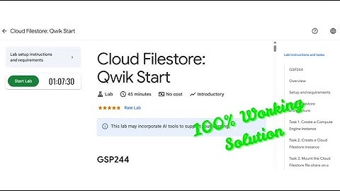 Cloud Filestore: Qwik Start | #GSP244 | #qwiklabs | #arcade | #solution | #solutions
