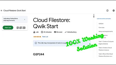 Cloud Filestore: Qwik Start | #GSP244 | #qwiklabs | #arcade | #solution | #solutions