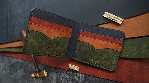 Making of a  Handmade Leather Bifold Wallet - DIY BUILD ALONG/ASMR