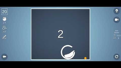 Brain it on! Level 20 solution , 3 stars