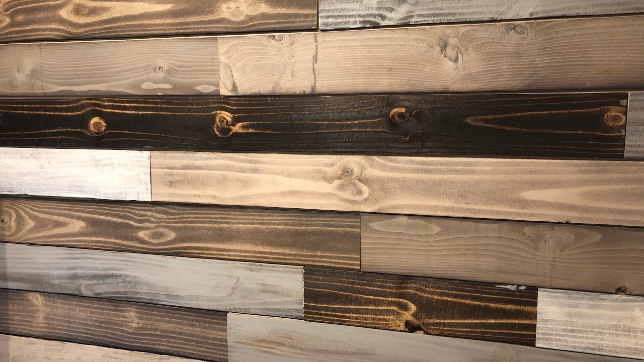 Super Easy Wood Accent Wall Idea Dyi Wood Plank Wall Youtube