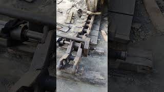 D9R using track link pin hydraulic press