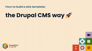 You can (and should!) build a site template