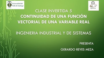 Continuidad de una Funcion Vectorial de una Variable Real