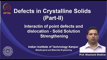 noc19-mm09-Lecture 16-Interaction of Point Defects and Dislocation-Solid Solution