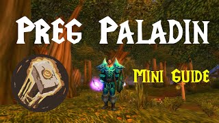 Mini Guide: Preg Paladin Wotlk PvP