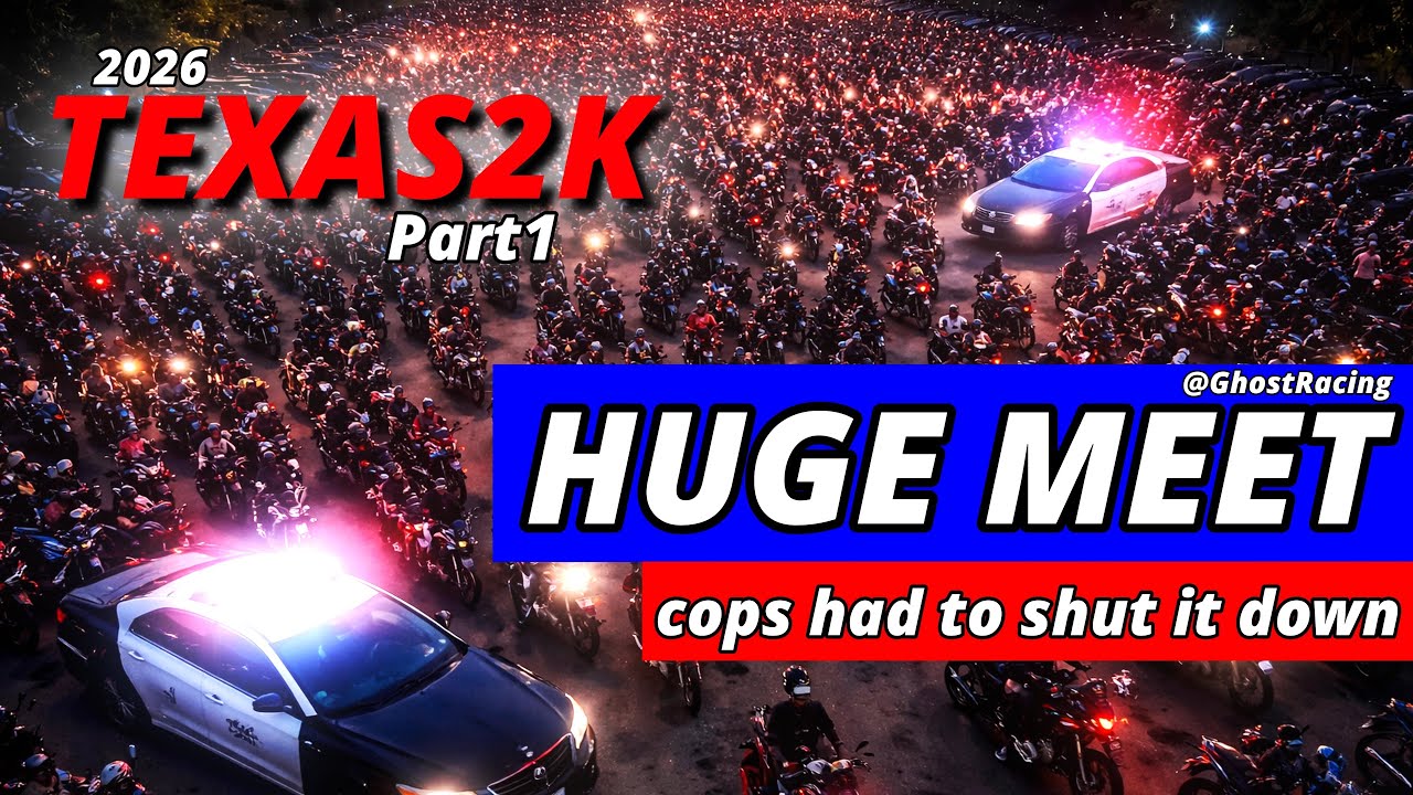 Tx2k bike meet shut down by cops || Ghostracing “mini” pop up…