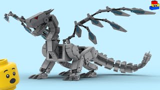 I made a HUGE Mecha Dragon out of LEGO (tutorial)
