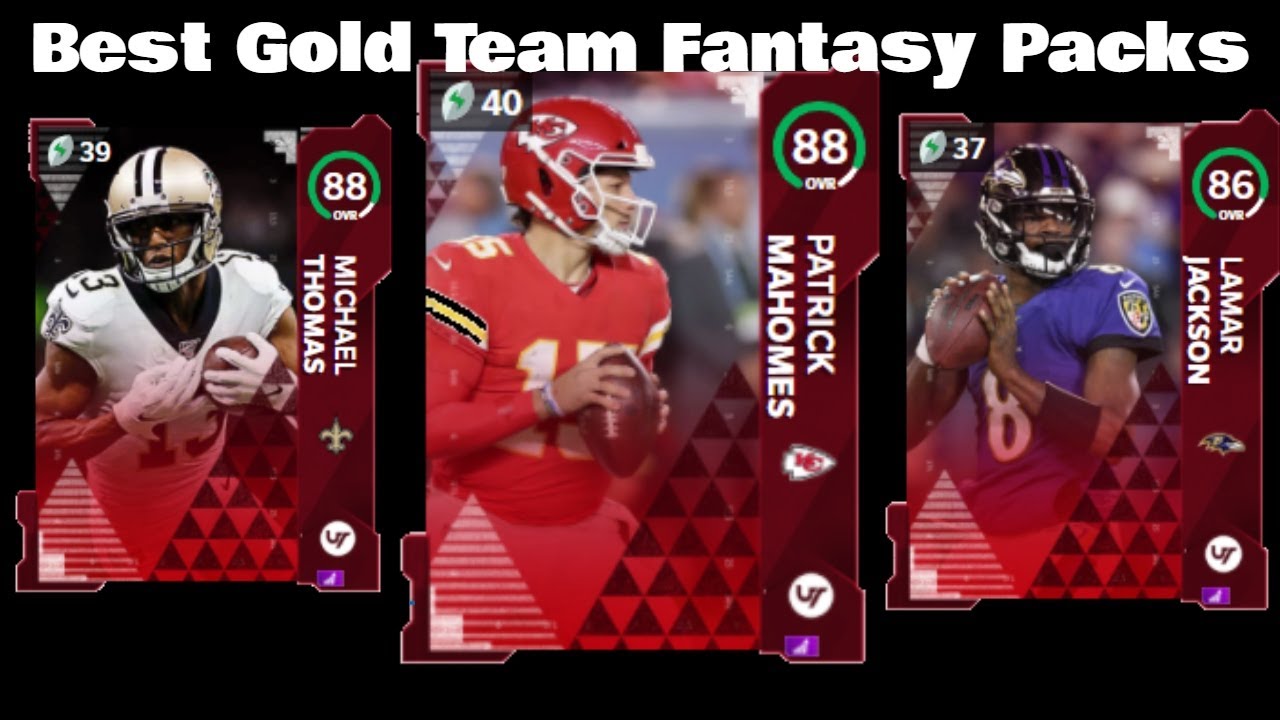 Which Gold Team Fantasy Packs To Take! Madden 21 Ultimate Team YouTube