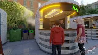 WastED Kiosk | Kiosk Design | Cinematic Visualization | Abhishek Jain Design