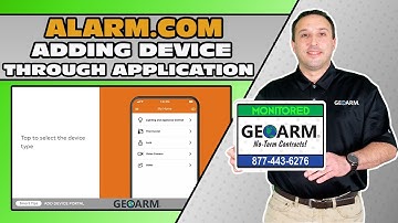 Alarm.com Adding Device through Application