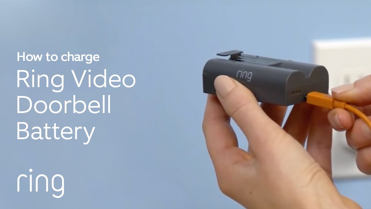 How To Charge A Ring Camera How to Charge Your Ring Video Doorbell 2 Battery (Simple) | Ring - YouTube