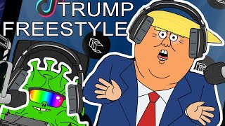 Trump &quot;mask off&quot; freestyle remix | Rap Cartoon