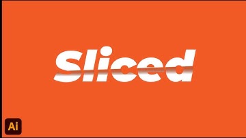 Sliced Text Effect Illustrator - Slice Text in Adobe Illustrator