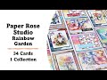 Paper Rose Studio | Rainbow Garden | 34 Cards 1 Collection