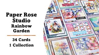 Paper Rose Studio | Rainbow Garden | 34 Cards 1 Collection by Kristie Marcotte 6,542 views 1 month ago 22 minutes