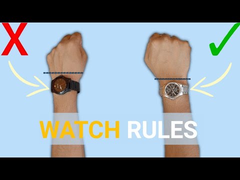 5 Watch Rules All MEN Should Follow | How To Properly Wear a Watch ...