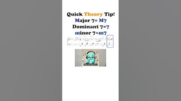 🎵 Quick Theory Tip! Major 7 = M7 | Dominant 7 = 7 | Minor 7 = m7