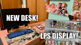 DOLL ROOM UPDATE! Cleaning the room, Littlest Pet Shop display, anime dolls and New office setup!