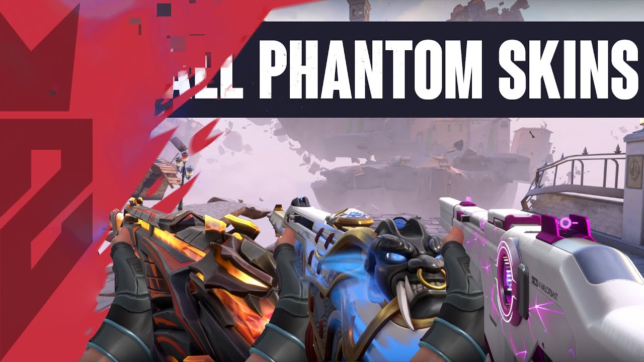 ALL PHANTOM SKINS + ANIMATIONS - VALORANT PHANTOM SKINS