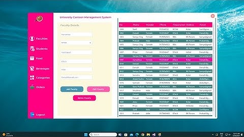 University Canteen Management System Using C#.Net and SQL Server