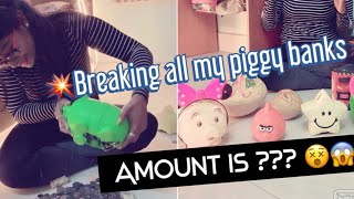 Finally Broke mY all piggy banks||Hapiness Overloaded 😜🎉||10 years savings ☺️