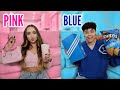 PINK vs BLUE Shopping Challenge! *NO BUDGET*