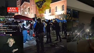 xQc Has Both Sides of The Protests at UCLA