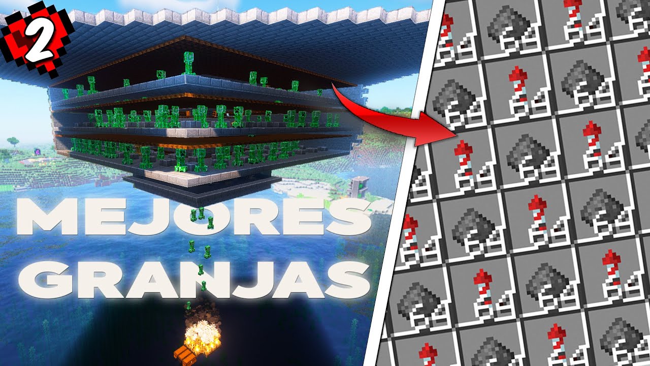 HICE las MEJORES GRANJAS de MINECRAFT en HARDCORE🔥 - YouTube
