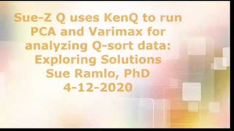 KenQ   Running PCA and Varimax   Exploring solutions