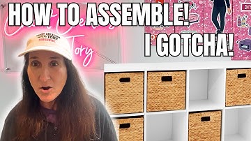 How To Put The 8 Cube Organizer Together Step By Step!