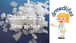 causticum drug picture Homeopathic medicine Allen's keynote materia Medica screenshot 3