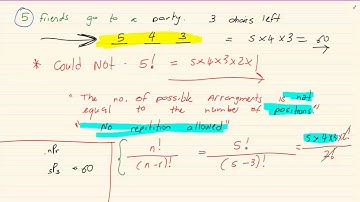 Grade 12: Probability:  Counting Principle - Working with Permutations