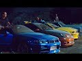 FAST and FURIOUS 4 - Tunnel Race (Chevelle vs GT-R vs Gran Torino vs Mustang vs G35) #1080HD