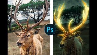 how to do glowing horns |photoshop manupulation#terminalcreation