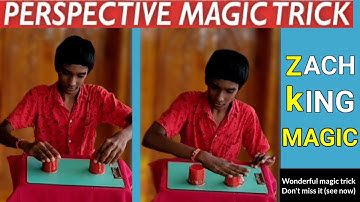 Zach king perspective mind blowing trick  cups latest by vishnu mamidi