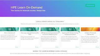 Learn-On-Demand: Features of HPE Machine Learning Development Environment Software