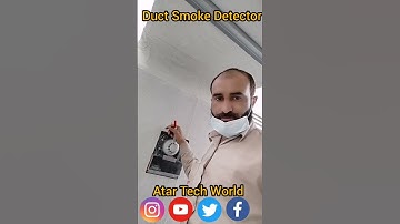 Short Video Duct Smoke  Detector Fire Switch Installation in Dubai United Arab Emirates