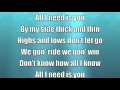 All I Need Is You Lecrae Lyrics 