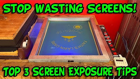 Top 3 Screen Exposure Secrets Every Printer MUST Know!