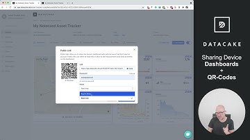 How to Share a Dashboard from your LoRaWAN or API Devices via QR-Code on Datacake.