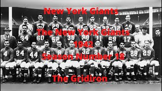 The Gridiron- New York Giants The New York Giants 1942 Season Number 18.